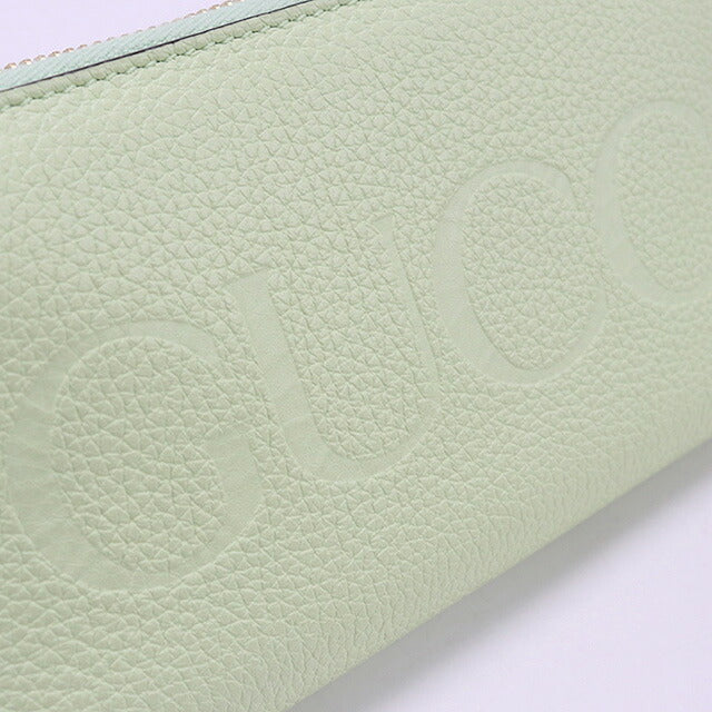 中古 グッチ 長財布ラウンドファスナー レディース ブランド GUCCI グッチ ロゴ ジップアラウンドウォレット レザー 658691 グリーン 財布 USDGU95618011