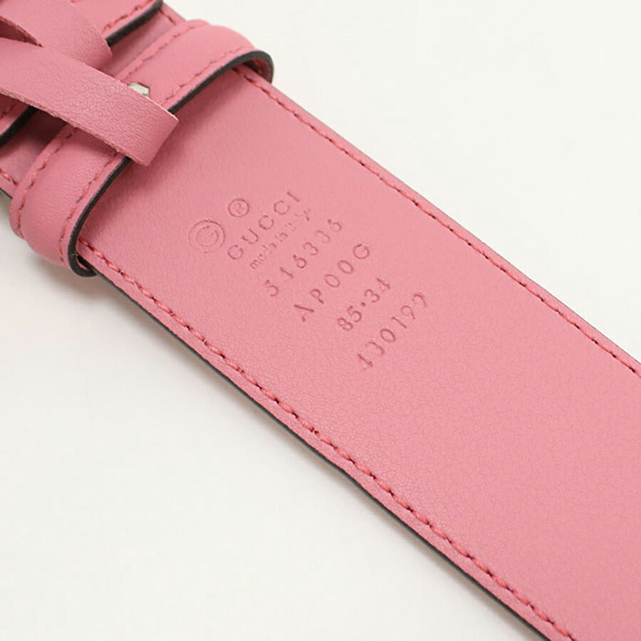 中古 グッチ ベルト ユニセックス ブランド GUCCI インターロッキングG ベルト レザー 546386 ピンク 小物 USDGU95624011