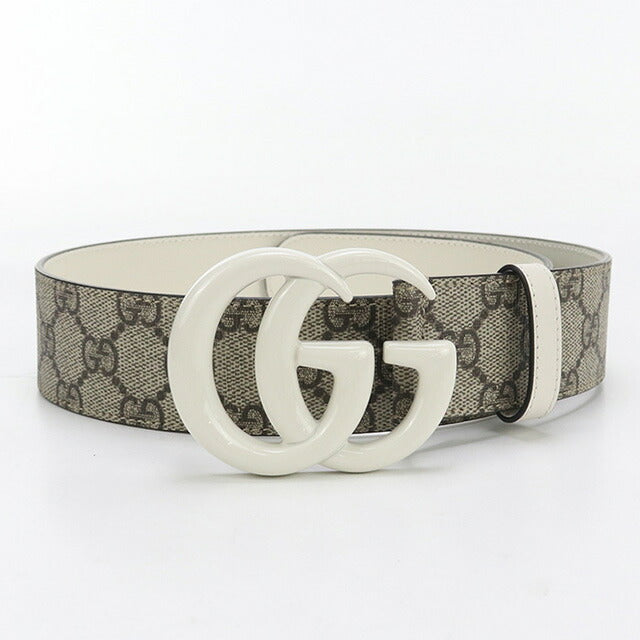 中古 グッチ ベルト レディース ブランド GUCCI ダブルG ワイド 400593 ベージュ 小物 USDGU95625011
