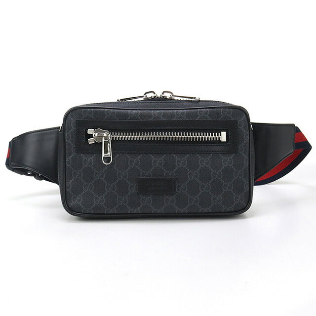 中古 グッチ ボディバッグ メンズ ブランド GUCCI GGスプリーム ベルトバッグ 474293 ブラック バッグ USDGU95947011