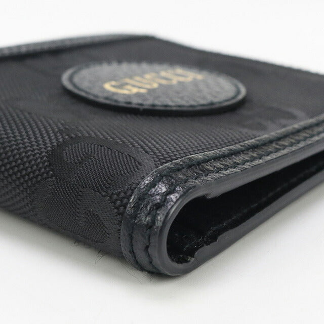 中古 グッチ 二折財布 メンズ ブランド GUCCI オフ ザ グリッド コインウォレット レザー 625574 ブラック 財布 USDGU96211011