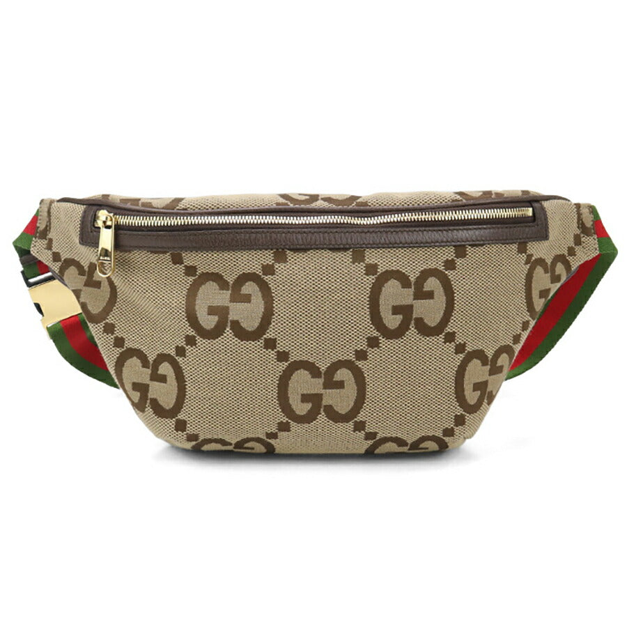 中古 グッチ ボディバッグ メンズ ブランド GUCCI ジャンボGG ベルトバッグ 696031 ベージュ バッグ USDGU96301011