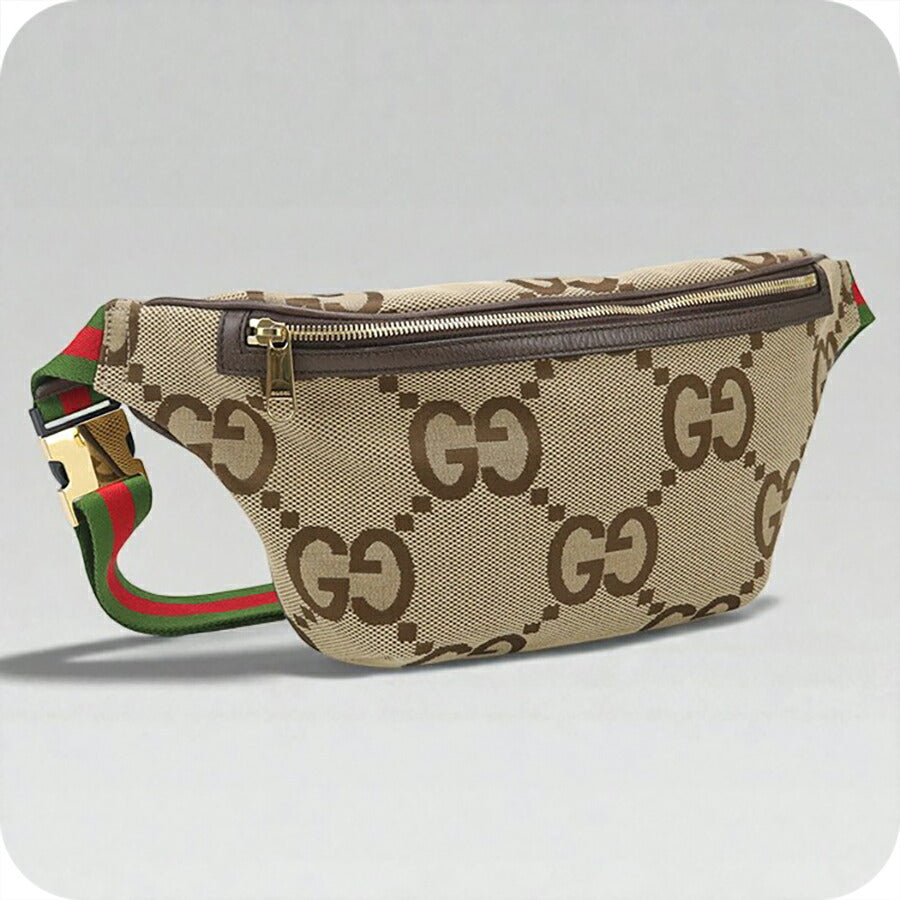 中古 グッチ ボディバッグ メンズ ブランド GUCCI ジャンボGG ベルトバッグ 696031 ベージュ バッグ USDGU96301011