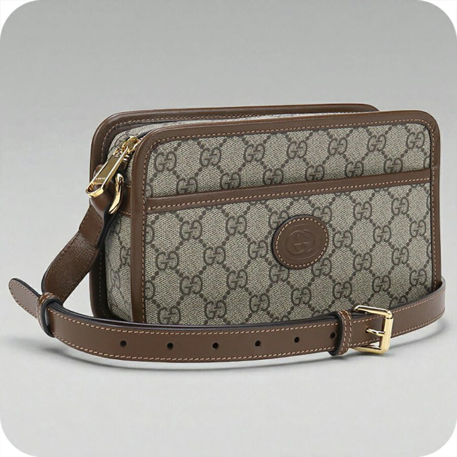 中古 グッチ 斜め掛け ショルダーバッグ レディース ブランド GUCCI インターロッキングG ショルダーバッグ 658572 ベージュ バッグ USDGU96458011
