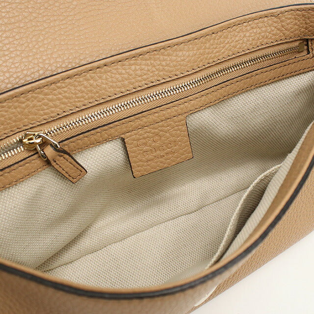 中古 グッチ 斜め掛け ショルダーバッグ レディース ブランド GUCCI ソーホー チェーン レザー 536224 ベージュ バッグ USDGU96560011