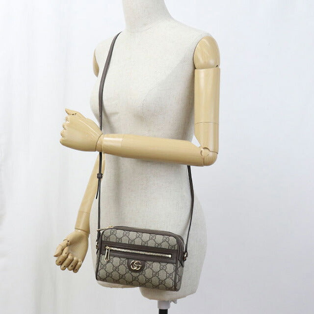 中古 グッチ 斜め掛け ショルダーバッグ レディース ブランド GUCCI オフィディア ミニ ショルダーバッグ レザー 772311 ベージュ バッグ USDGU97053011