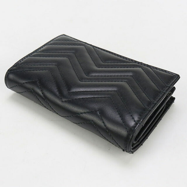 中古 グッチ 二折財布 レディース ブランド GUCCI ダブルG カードケース ウォレット 781583 ブラック 財布 USDGU97651011