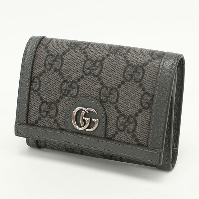 中古 グッチ 名刺入れ メンズ ブランド GUCCI オフィディア 732025 グレー 小物 USDGU98419011