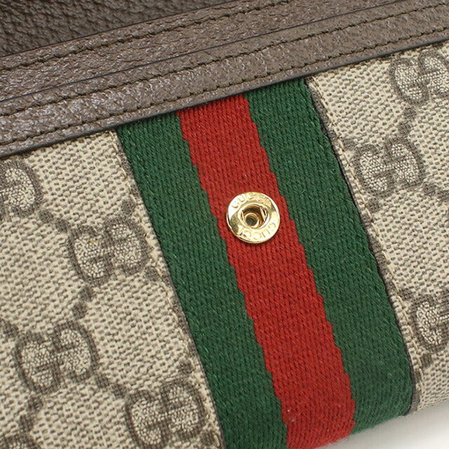 中古 グッチ 長財布ニ折小銭入付き レディース ブランド GUCCI オフィディア GG コンチネンタルウォレット レザー 523153 ベージュ 財布 USDGU98808011