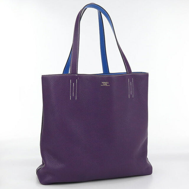 Used Hermes Tote Bag Unisex Brand HERMES Double Sense 36 Blue Bag USDHE100186011
