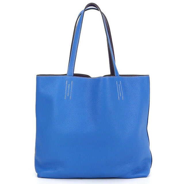 Used Hermes Tote Bag Unisex Brand HERMES Double Sense 36 Blue Bag USDHE100186011