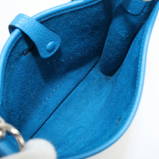 二手 Hermes 斜挎单肩包 女士品牌 HERMES Evelyn TPM 蓝色包 USDHE100754011