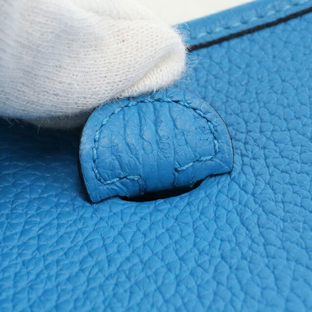 二手 Hermes 斜挎单肩包 女士品牌 HERMES Evelyn TPM 蓝色包 USDHE100754011