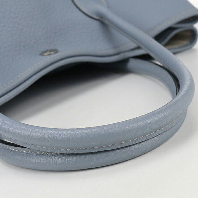 中古 エルメス トートバッグ レディース ブランド HERMES ガーデンパーティPM ブルー バッグ USDHE101582011