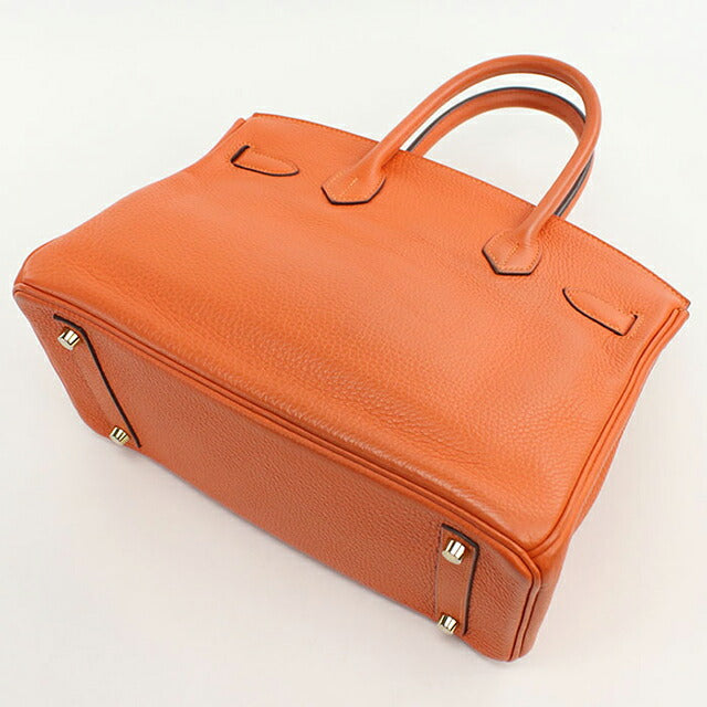 二手 Hermes 手提包 女士品牌 HERMES Birkin 30 橙色包 USDHE101820011