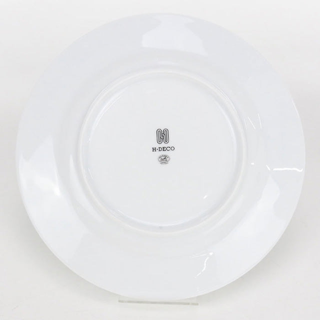 Used Hermes Dish Plate Brand HERMES H Deco Dessert Plate No1 White Accessory USDHE102901011