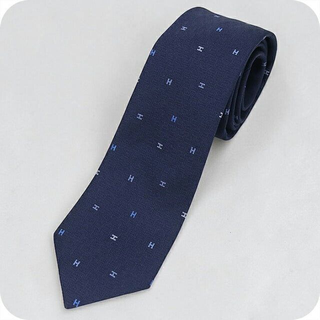 中古 エルメス ネクタイ メンズ ブランド HERMES Hロゴ シルク
