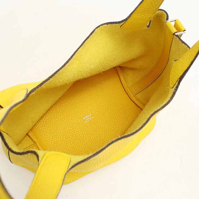 Used Hermes Handbag Unisex Brand HERMES Picotan Lock PM Yellow USDHE115358011