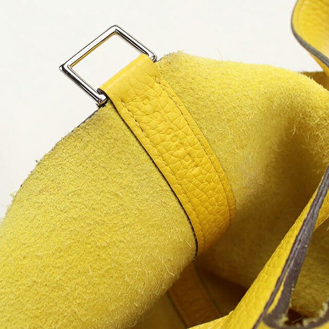 Used Hermes Handbag Unisex Brand HERMES Picotan Lock PM Yellow USDHE115358011