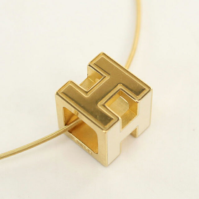 中古 エルメス ネックレス レディース ブランド HERMES カージュドアッシュ ホワイト アクセサリー USDHE115974011