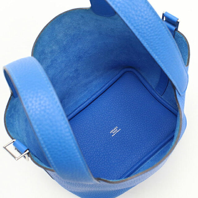 Used Hermes Handbag Unisex Brand HERMES Picotan Lock PM Blue USDHE117616011