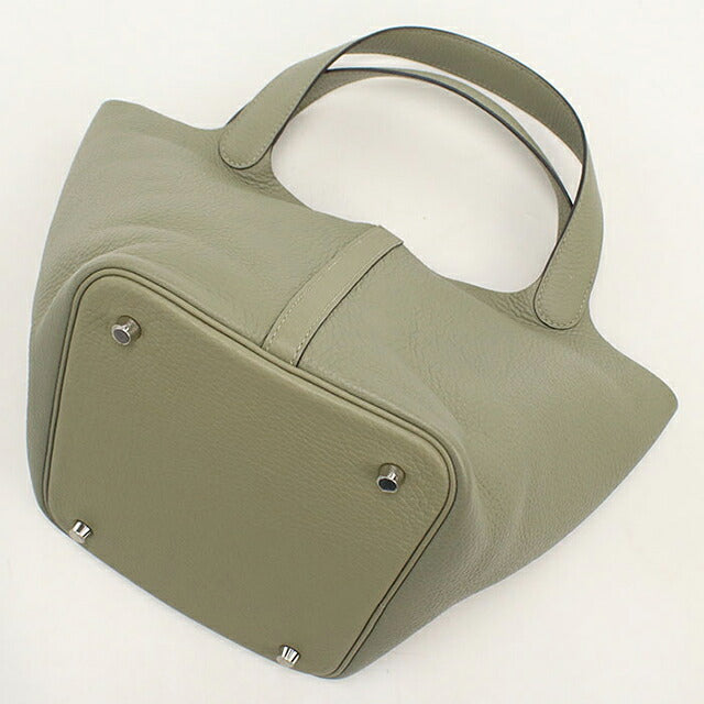 Used Hermes Handbag Unisex Brand HERMES Picotan Lock MM Green USDHE120767011