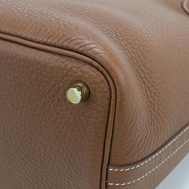 中古 エルメス ハンドバッグ ユニセックス ブランド HERMES ピコタンロックPM ブラウン USDHE121052011