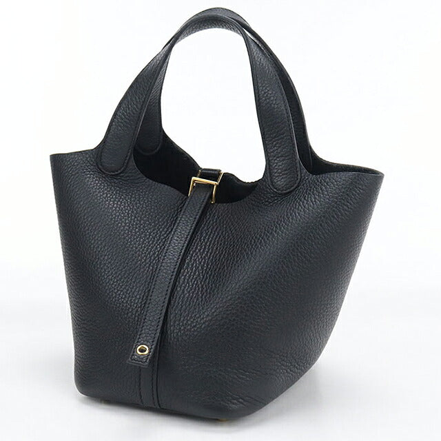 Used Hermes Handbag Unisex Brand HERMES Picotan Lock PM Black USDHE121059011