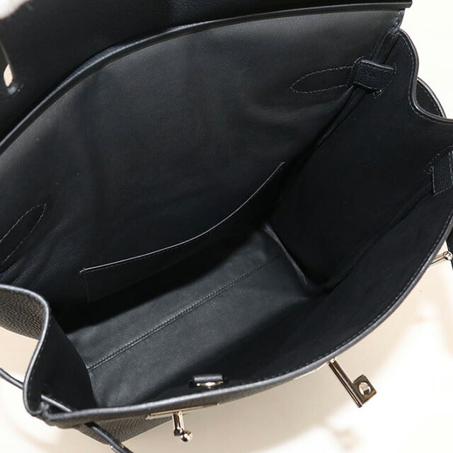 Used Hermes Body Bag Unisex Brand HERMES Akkad GM Black Bag USDHE88092011