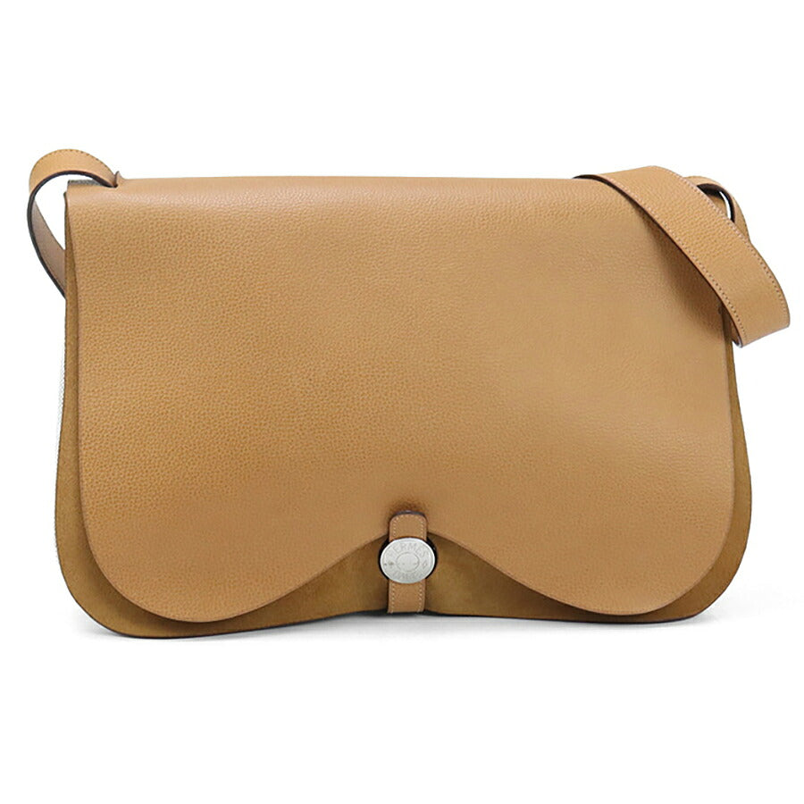 中古 エルメス ショルダーバッグ レディース ブランド HERMES サックコロラド GM ベージュ バッグ USDHE90279011
