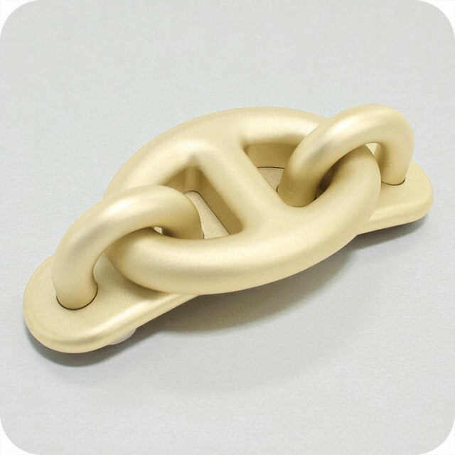 中古 エルメス バレッタ レディース ブランド HERMES トリ マイヨン バレッタ PM ゴールド ヘアアクセサリー USDHE92040011