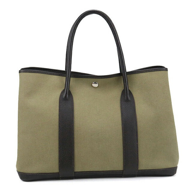 二手 Hermes 手提包 女士品牌 HERMES Garden Party PM 卡其色包 USDHE92349011
