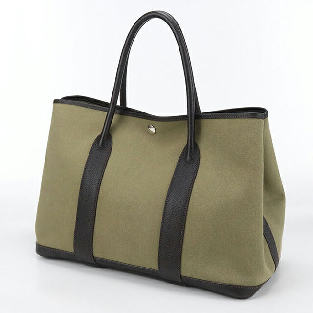 二手 Hermes 手提包 女士品牌 HERMES Garden Party PM 卡其色包 USDHE92349011
