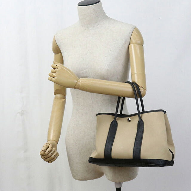 中古 エルメス トートバッグ レディース ブランド HERMES ガーデンパーティTPM ベージュ バッグ USDHE92700011