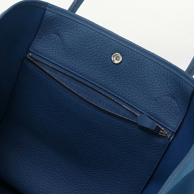 二手 Hermes 手提包男女通用品牌 HERMES Garden Party GM HE95141 蓝色包 USDHE95141011