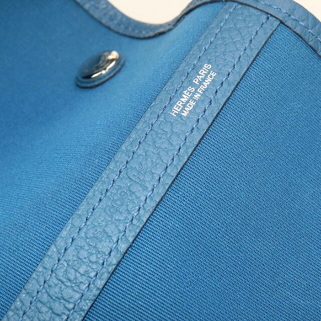 二手 Hermes 手提包男女通用品牌 HERMES Garden Party GM HE95141 蓝色包 USDHE95141011