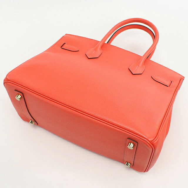 二手 Hermes 手提包 女士品牌 HERMES Birkin 30 橙色包 USDHE95763011