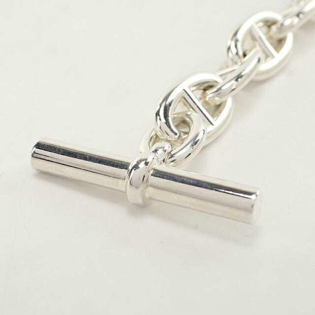 中古 エルメス ブレスレット ユニセックス ブランド HERMES シェーヌダンクルTGM 11コマ シルバー アクセサリー USDHE96117011