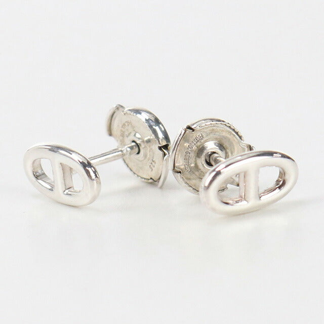 中古 エルメス ピアス レディース ブランド HERMES シェーヌダンクル ファランドール シルバー アクセサリー USDHE96281011