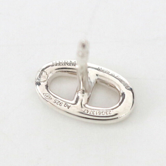 中古 エルメス ピアス レディース ブランド HERMES シェーヌダンクル ファランドール シルバー アクセサリー USDHE96281011
