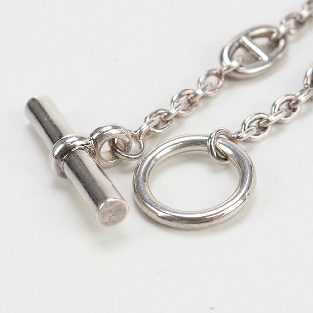 中古 エルメス ブレスレット レディース ブランド HERMES シェーヌダンクル ファランドール シルバー アクセサリー USDHE96291011