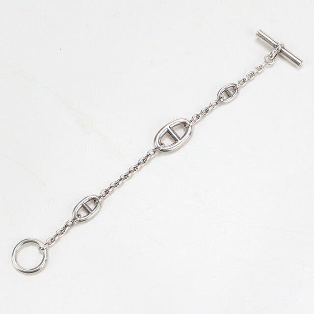 中古 エルメス ブレスレット レディース ブランド HERMES シェーヌダンクル ファランドール シルバー アクセサリー USDHE96291011
