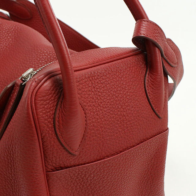 中古 エルメス ハンドバッグ レディース ブランド HERMES リンディ34 レッド バッグ USDHE98494011