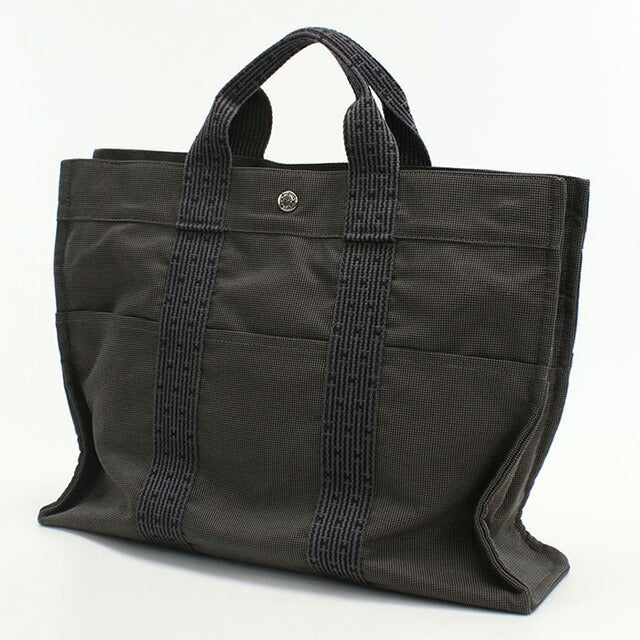 中古 エルメス トートバッグ ユニセックス ブランド HERMES エールライントートMM グレー バッグ USDHE99370011