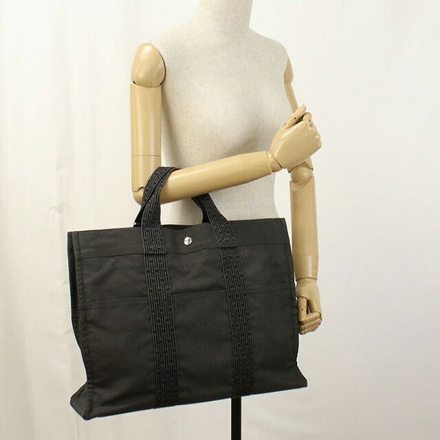二手 Hermes 托特包 男女通用品牌 HERMES Aerline Tote MM 灰色包 USDHE99372011