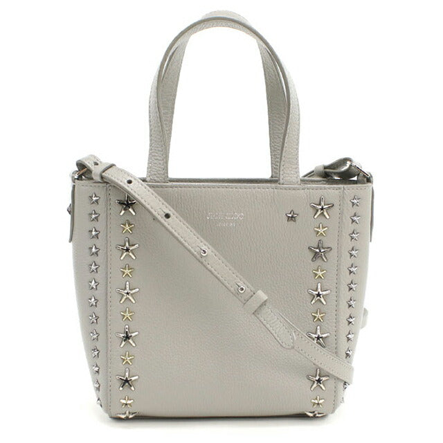 二手 Jimmy Choo 手提包 女士品牌 JIMMY CHOO Mini Pegasi 2WAY 皮革灰色包 USDJI102209011