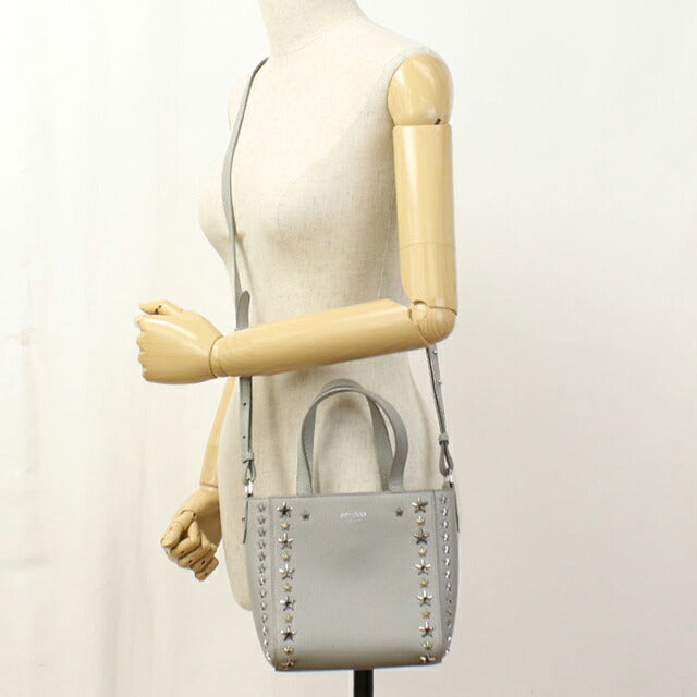二手 Jimmy Choo 手提包 女士品牌 JIMMY CHOO Mini Pegasi 2WAY 皮革灰色包 USDJI102209011