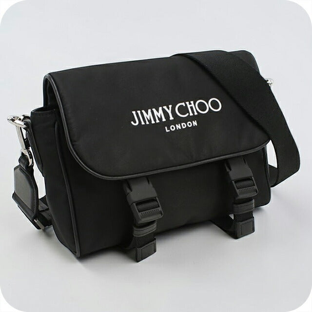 ジミーチュウ JIMMY CHOO ショルダーバッグ - レザー×ハラコ 白