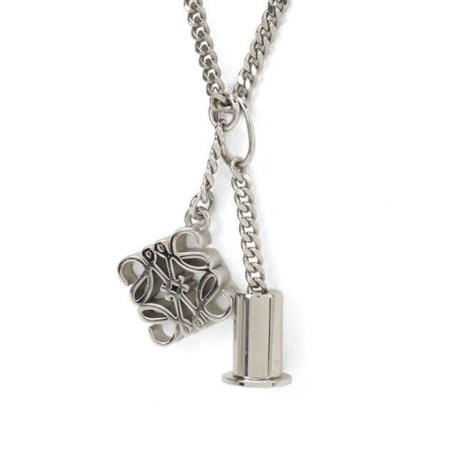 中古 ロエベ ネックレス レディース ブランド LOEWE アナグラム パーソナライゼーション N691420X01 シルバー アクセサリー USDLO100630011