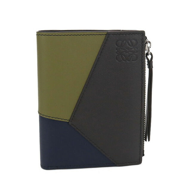 中古 ロエベ 二つ折り財布 ユニセックス ブランド LOEWE パズル レザー C510W73X08 ブラウン 財布 USDLO100870011